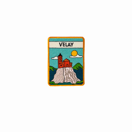 Patch brodé : Sur le chemin de Stevenson - Le Velay - Atelier Tuffery