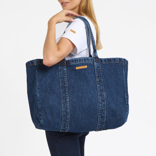 Grand sac cabas Stonewashed - Atelier Tuffery
