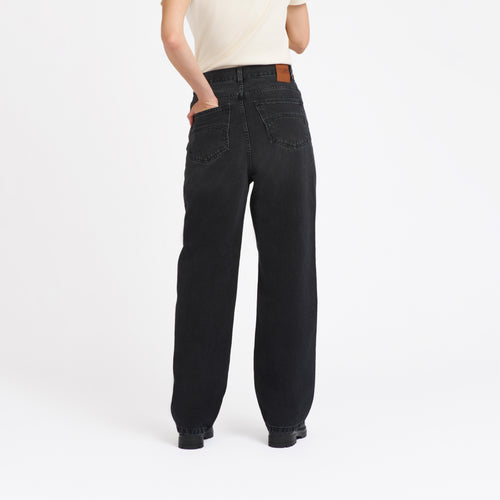 Jean femme baggy Noir Délavé - Gaspard - Atelier Tuffery