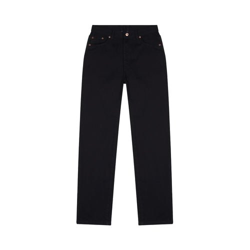 Jean femme droit taille haute Noir - Apolline - Atelier Tuffery