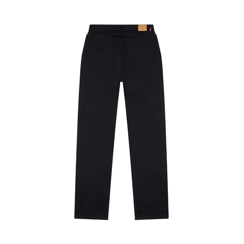Jean femme droit taille haute Noir - Apolline - Atelier Tuffery