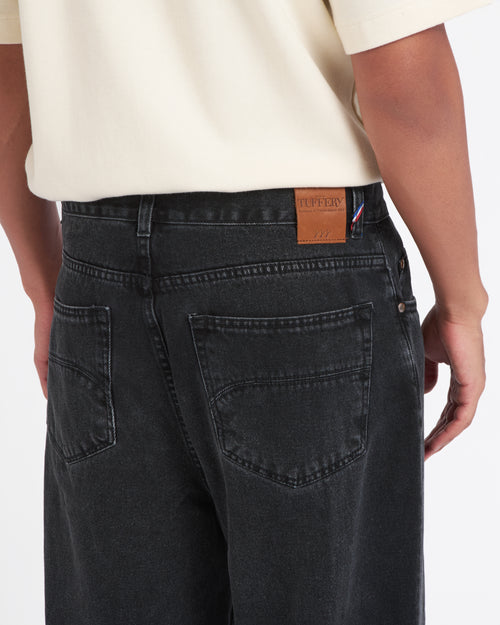 Men's baggy black washed jeans - Gaspard - Atelier Tuffery
