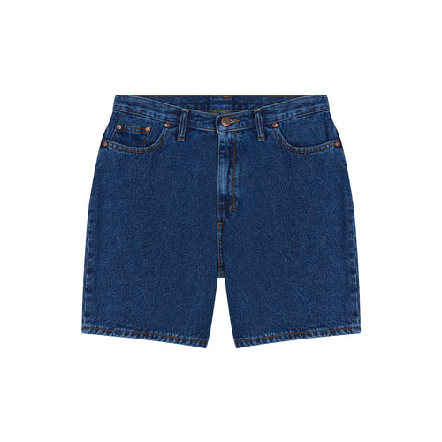 Women's High-Waisted Denim Shorts Stonewashed - Aimé - Atelier Tuffery