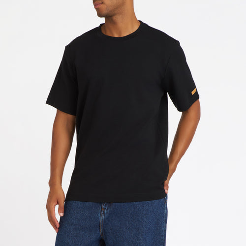 Men's T-shirt 100% Organic Cotton Black - Atelier Tuffery