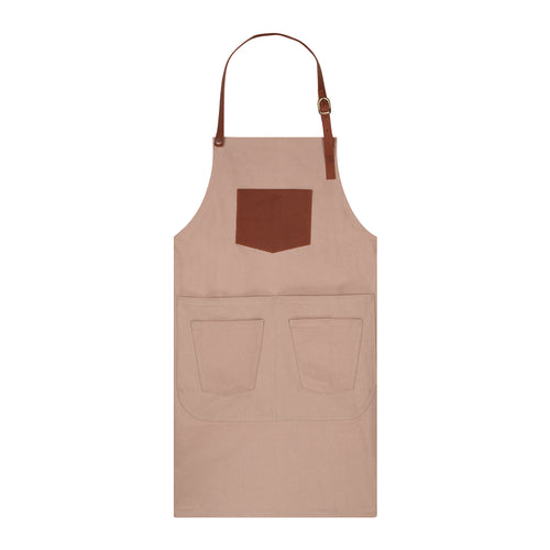 Tablier long en jean Beige - Atelier Tuffery