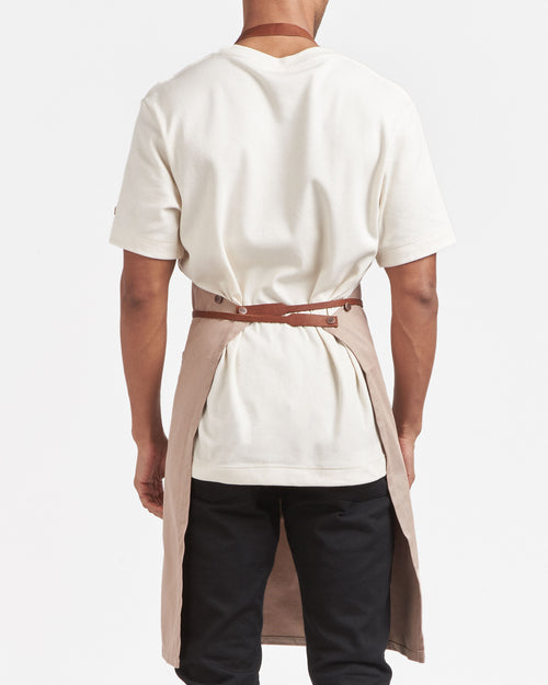 Tablier long en jean Beige - Atelier Tuffery