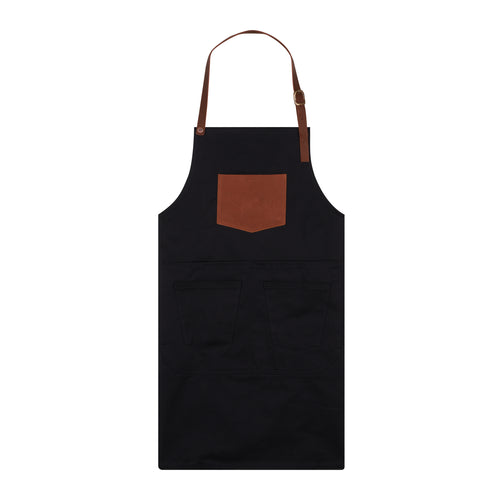 Tablier long en jean Noir - Atelier Tuffery