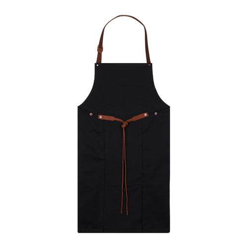 Tablier long en jean Noir - Atelier Tuffery