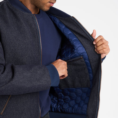 Bombers homme oversize en laine française - Gévaudan - Atelier Tuffery