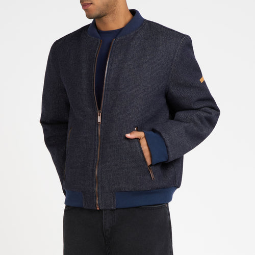 Bombers homme oversize en laine française - Gévaudan - Atelier Tuffery