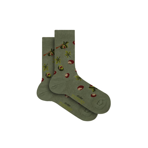 Chaussettes fines unisexes – Kaki - Atelier Tuffery