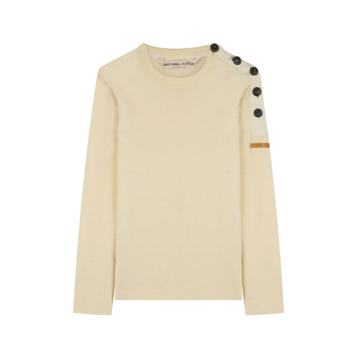 Pull femme en laine Écru – SAINT JAMES x Atelier TUFFERY – Transmission - Atelier Tuffery