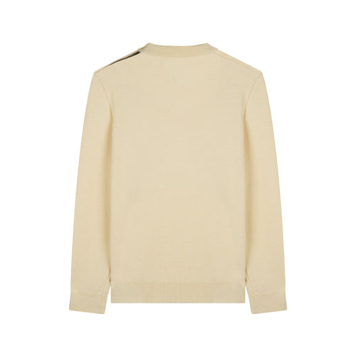 Pull homme en laine Écru – SAINT JAMES x Atelier TUFFERY – Patrimoine - Atelier Tuffery