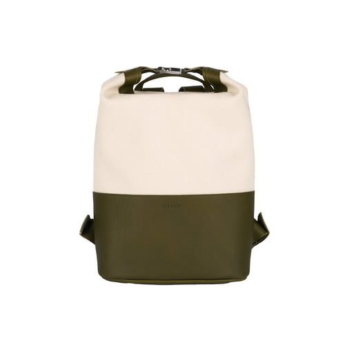 Sac à dos cuir & laine Écru - Atelier Tuffery