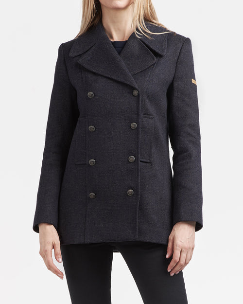 Women's hemp and wool pea coat – SAINT JAMES x Atelier TUFFERY - Héritage - Atelier Tuffery