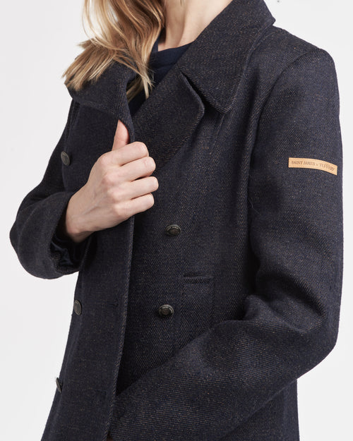 Women's hemp and wool pea coat – SAINT JAMES x Atelier TUFFERY - Héritage - Atelier Tuffery