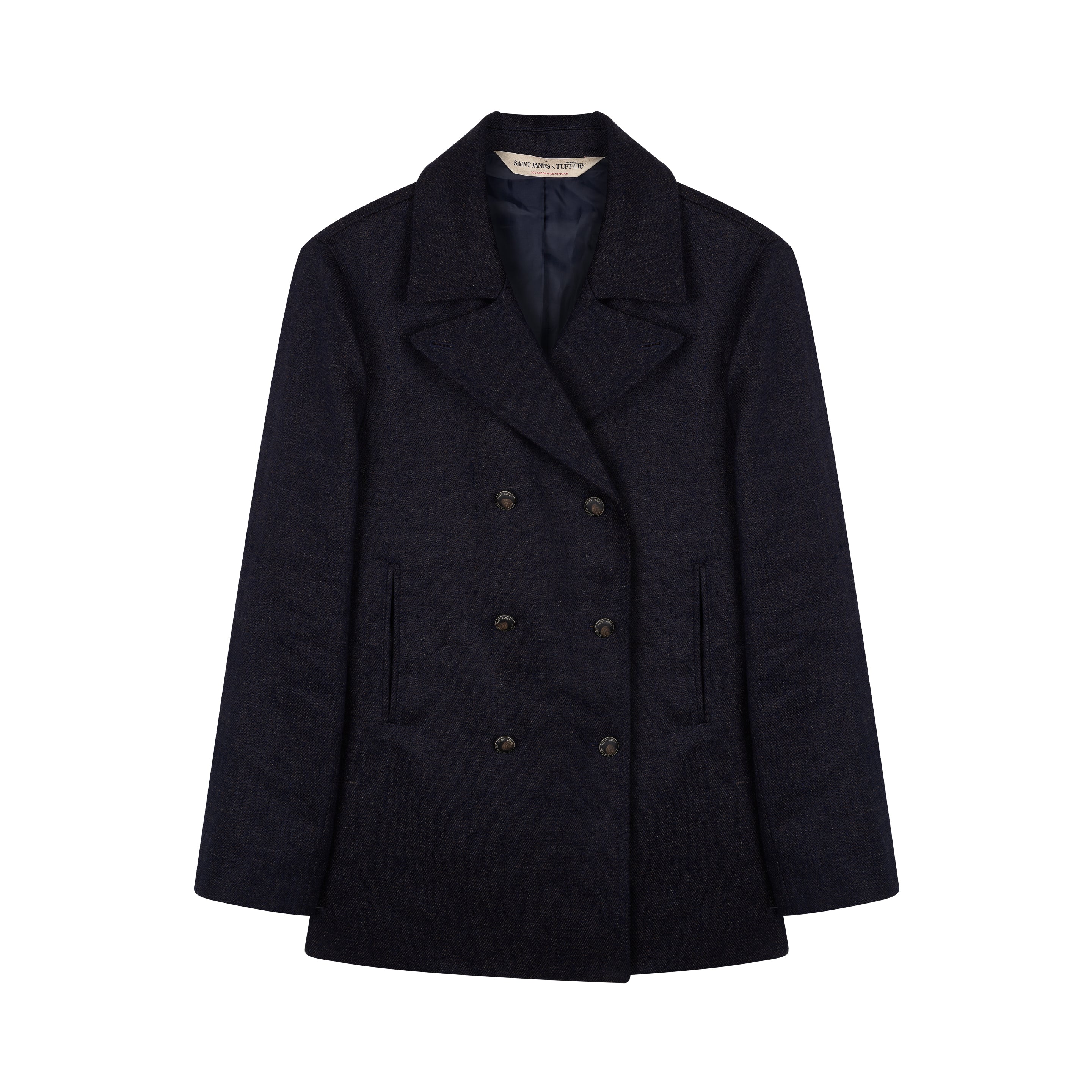 Caban homme chanvre et laine – SAINT JAMES x Atelier TUFFERY