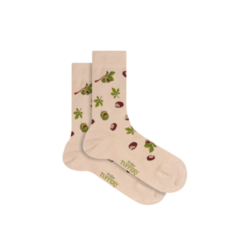 Chaussettes fines unisexes Beiges - Atelier Tuffery