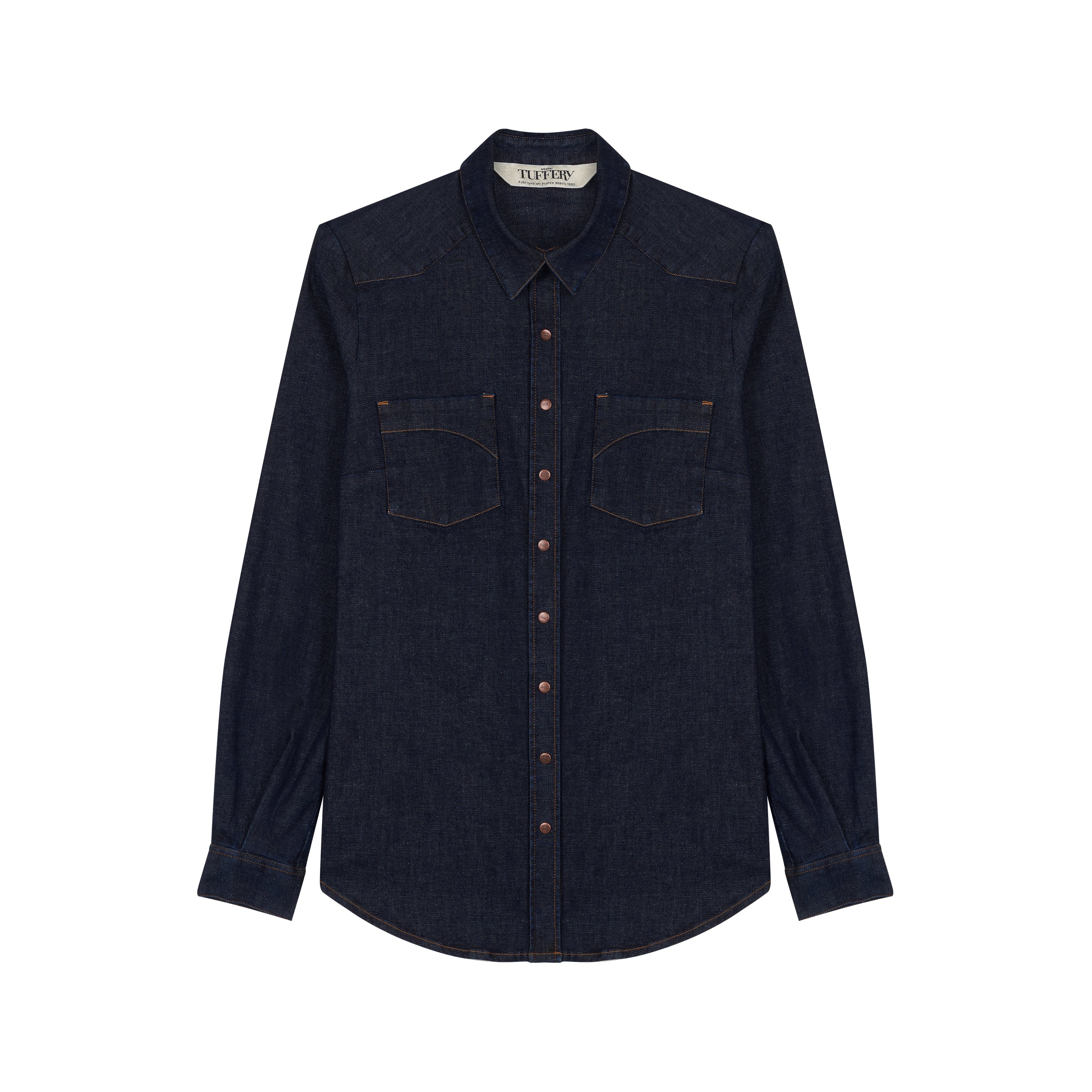 Brut women's denim shirt | Atelier Tuffery