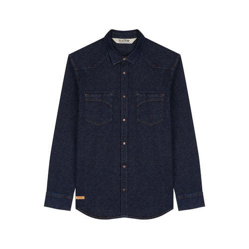 Chemise homme en jean Brut - Cévennes - Atelier Tuffery