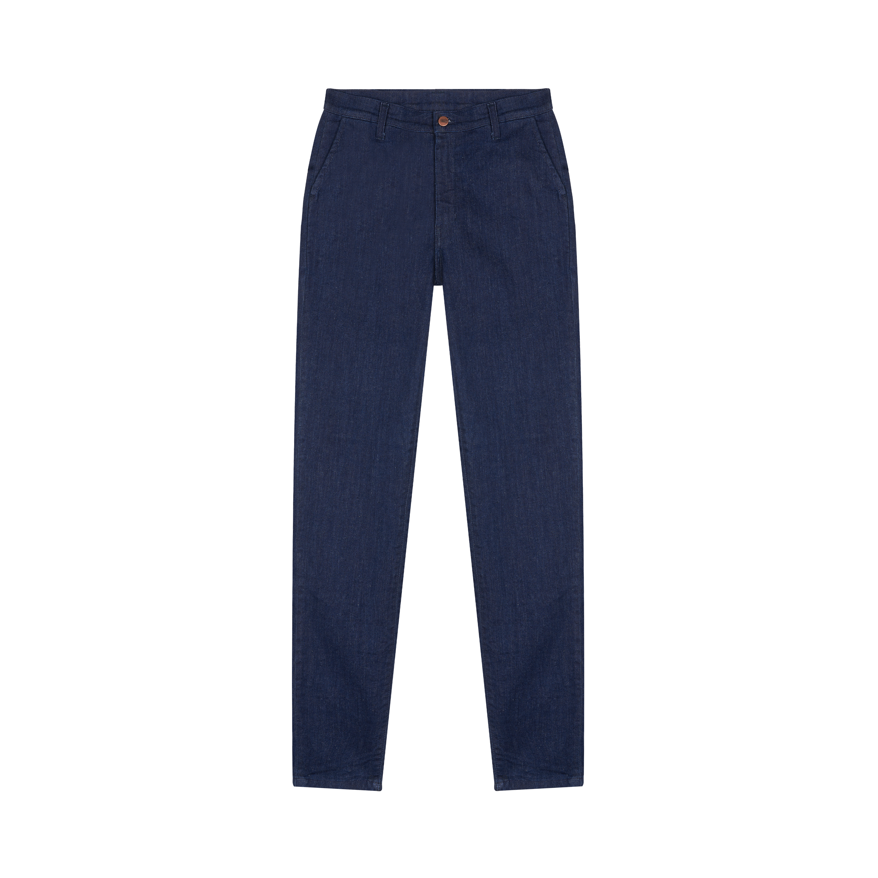 Chino femme ajusté taille haute Brut Coton Bio - Léonie | Atelier Tuffery