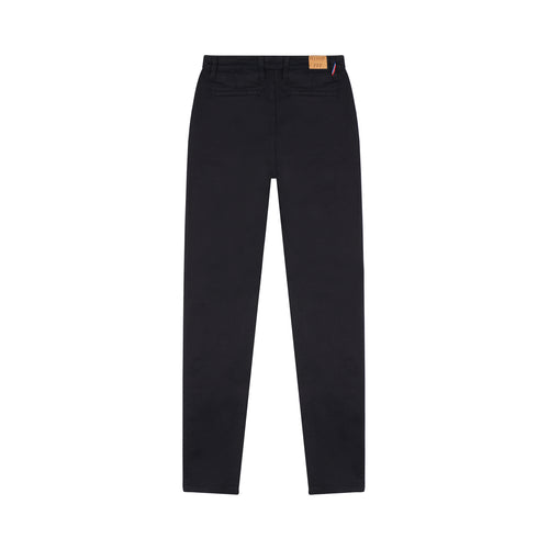 Chino femme ajusté taille haute Noir - Léonie - Atelier Tuffery