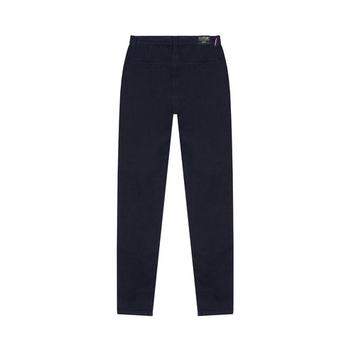 Chino femme droit ajusté taille haute en jean 100% Lin Français - Léonie - Atelier Tuffery