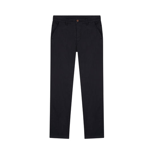 Men's straight fitted chinos Black - Atelier Tuffery