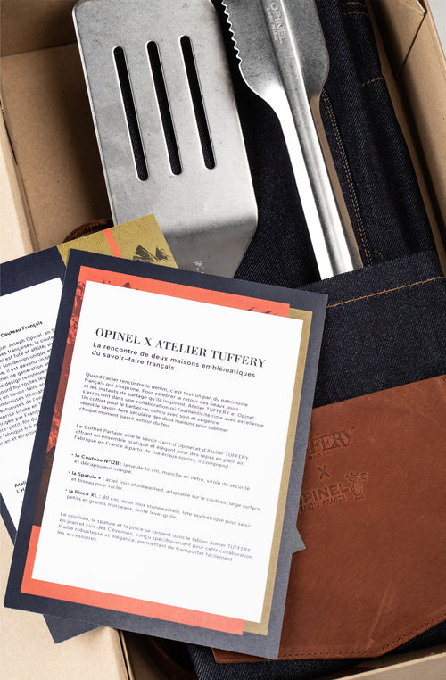 Le Set Barbecue Opinel x Atelier TUFFERY - Coffret Partage - Atelier Tuffery