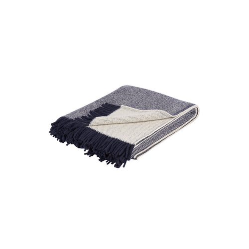 Plaid en Laine Naturelle de Lozère - Motif Sergé - Atelier Tuffery