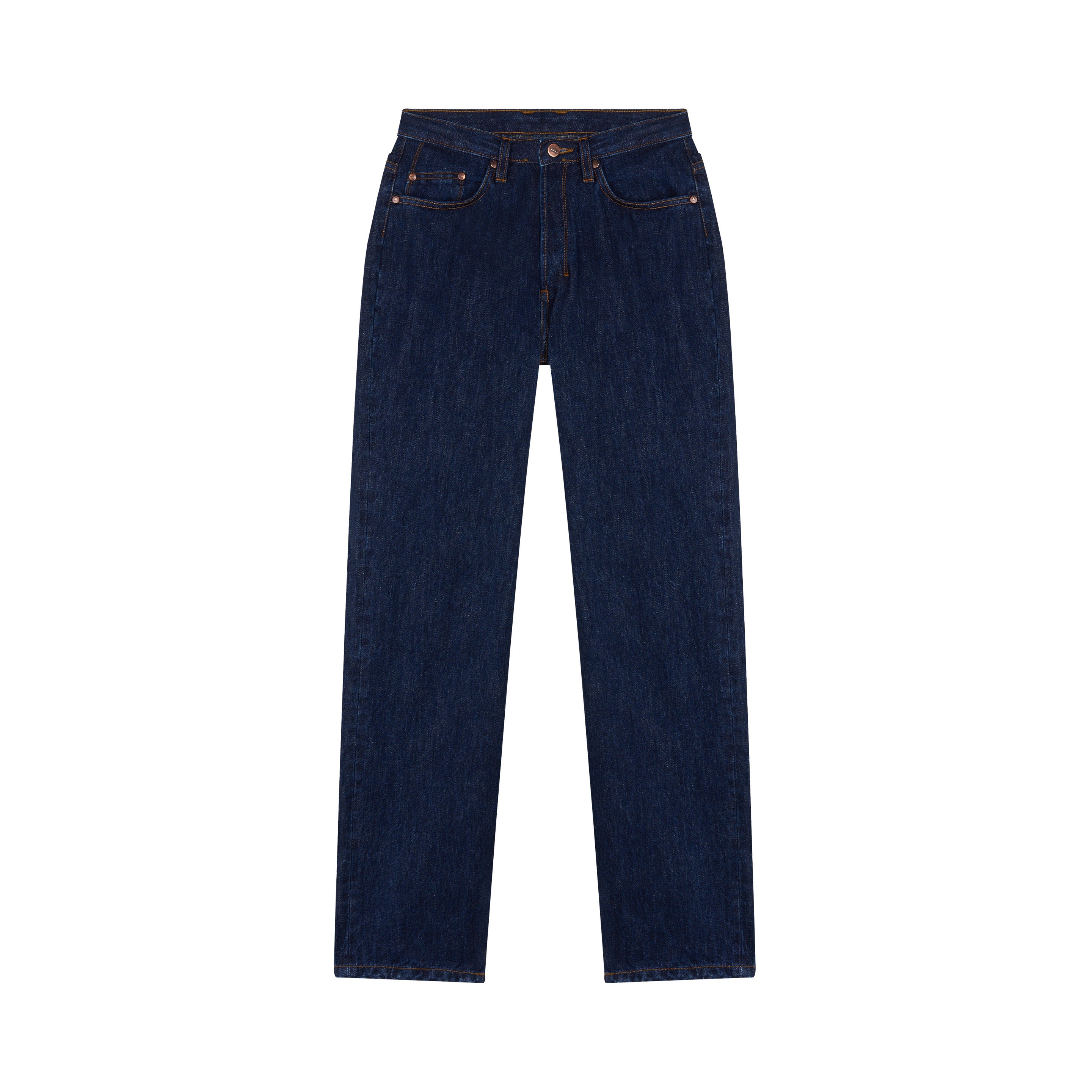 Women's straight high-waisted raw jeans - Apolline | Atelier Tuffery