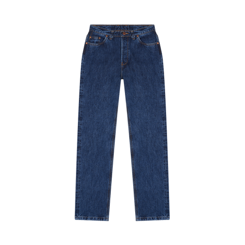 レディース ハイウエスト ストレートジーンズ ストーンウォッシュ - Apolline - Atelier Tuffery