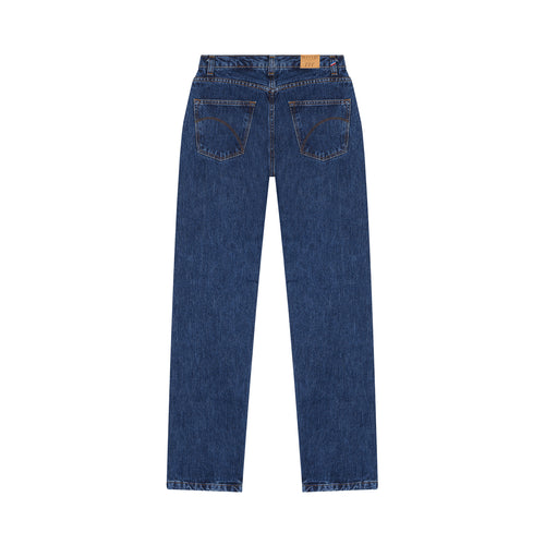 Jean femme droit taille haute Stonewashed - Apolline - Atelier Tuffery