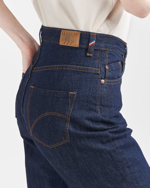 Women's high-waisted organic cotton mom jeans - Atelier Tuffery