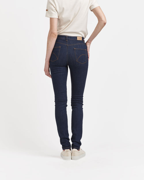 Women's slim-fit high-waisted organic cotton jeans - Atelier Tuffery
