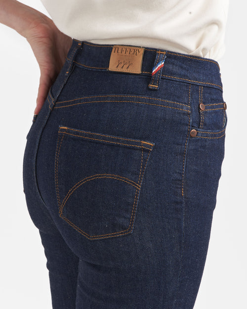 Women's slim-fit high-waisted organic cotton jeans - Atelier Tuffery