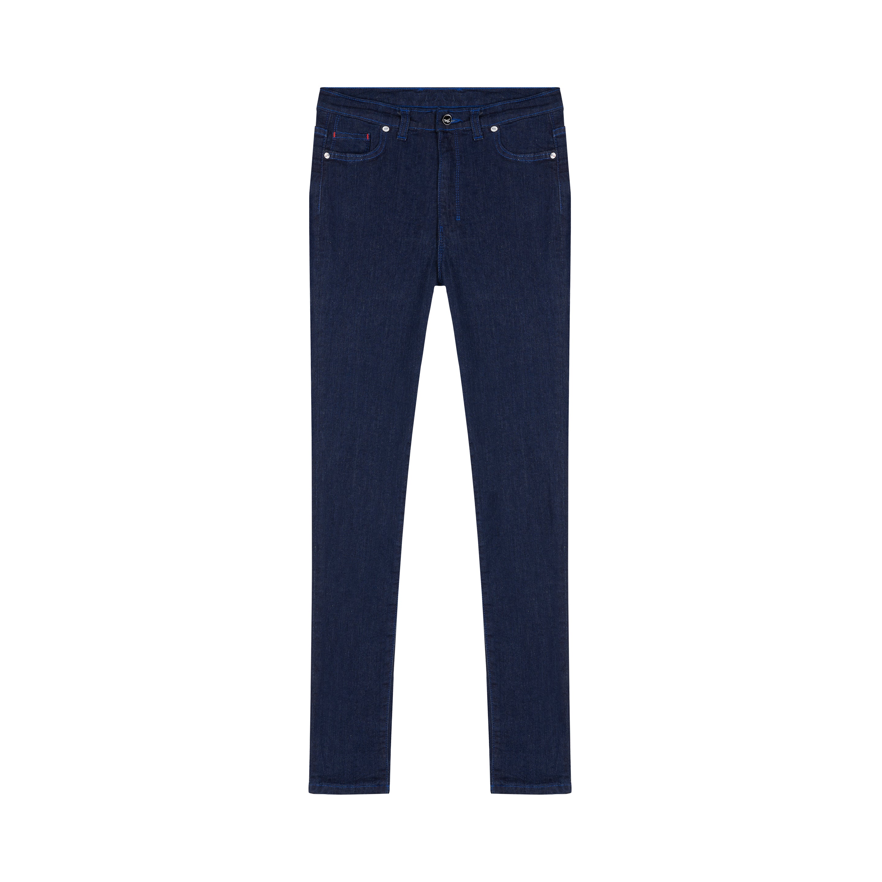 Women's high-waisted slim jeans in Organic Cotton Alpine