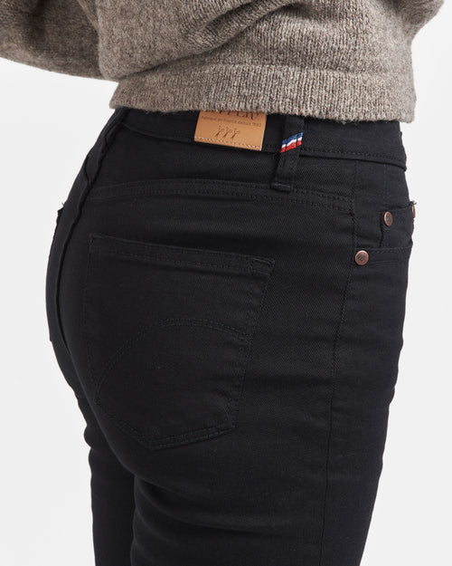 Jean femme slim taille haute Noir - Marianne - Atelier Tuffery