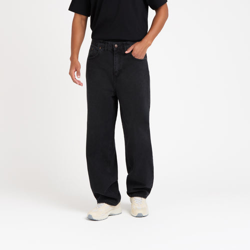 Jean homme baggy Noir Délavé - Gaspard - Atelier Tuffery