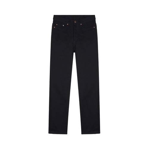 Jean homme droit taille haute Noir - Célestin - Atelier Tuffery