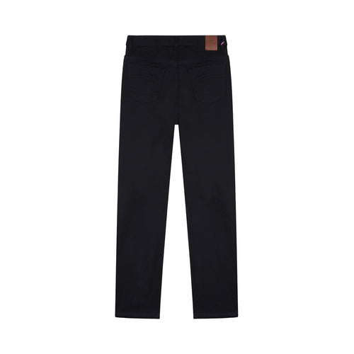 Jean homme droit taille haute Noir - Célestin - Atelier Tuffery