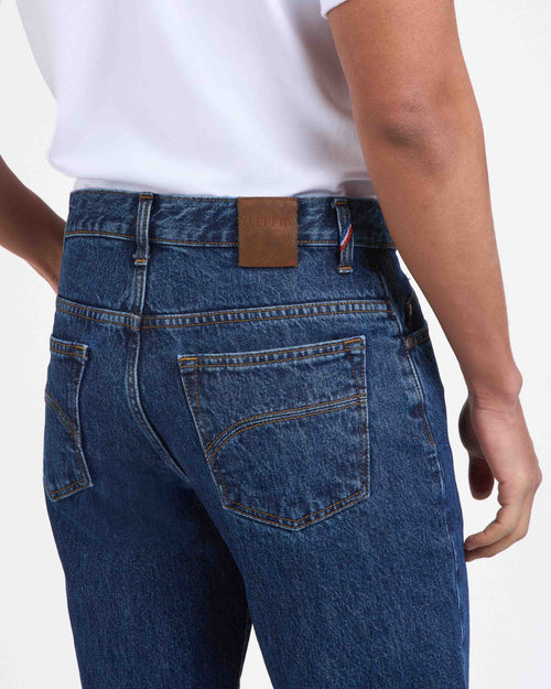 Jean homme droit taille haute Stonewashed - Célestin - Atelier Tuffery