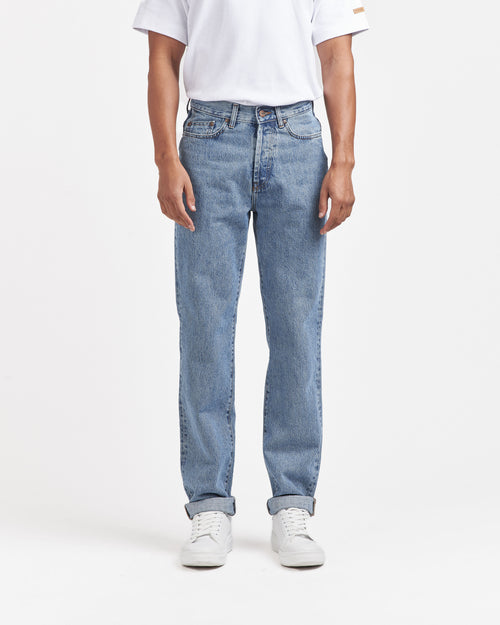 Jean homme droit taille haute Clair - Célestin - Atelier Tuffery