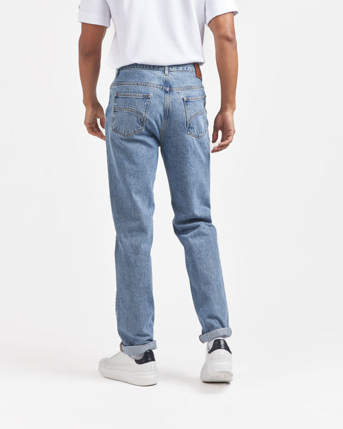 Jean homme droit taille haute Clair - Célestin - Atelier Tuffery
