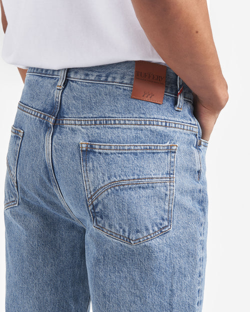 Jean homme droit taille haute Clair - Célestin - Atelier Tuffery