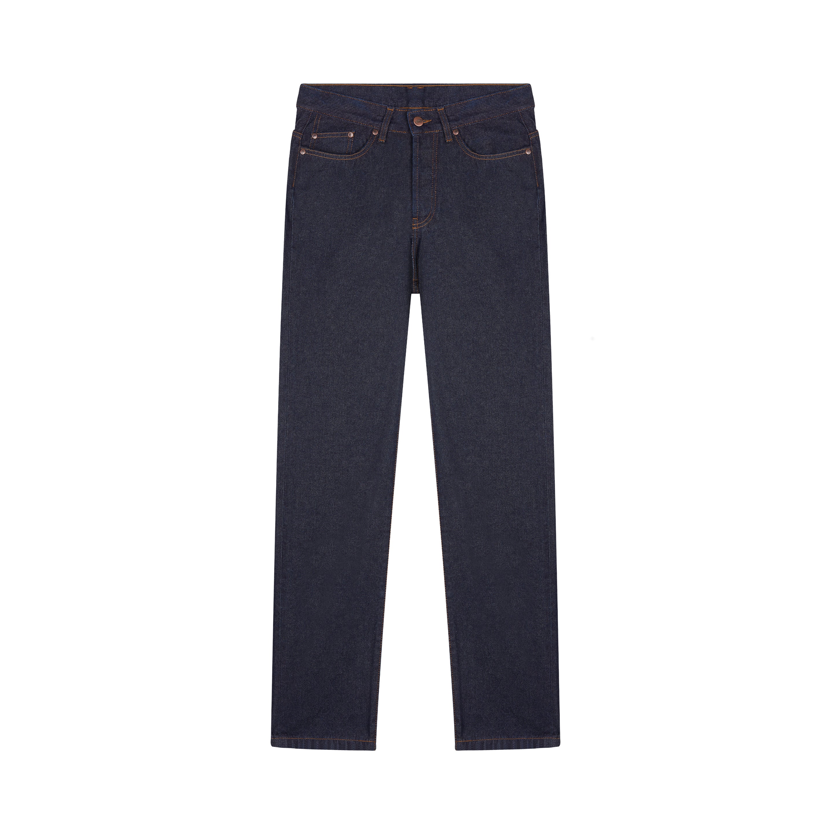 Men's raw high-waisted straight jeans | Atelier Tuffery