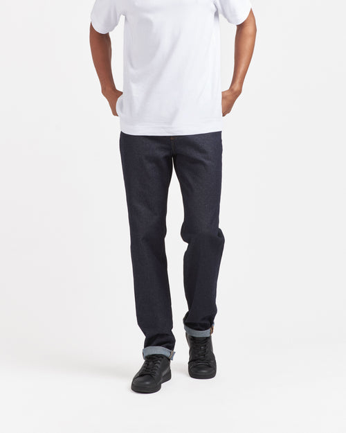 Jean homme droit taille haute Brut - Célestin - Atelier Tuffery