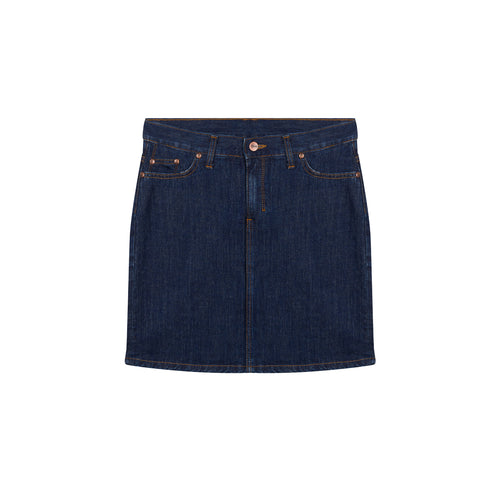 Brut denim mini skirt - Fanny - Atelier Tuffery