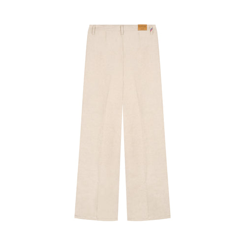 Pantalon femme droit taille haute Chanvre Naturel - Gabi - Atelier Tuffery