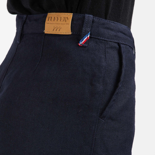 Pantalon femme droit taille haute 100% Lin - Gabi - Atelier Tuffery
